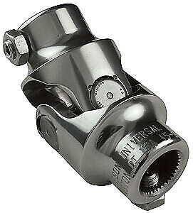 3/4-36 Spline X 5/8 Smooth Bore Single Steering U-Joint - Select Finish - Borgeson
