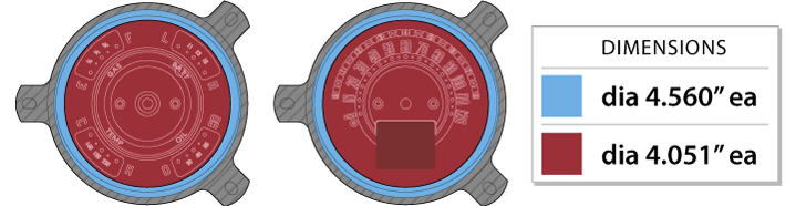 1951-52 Chevy Car Dakota Digital RTX Gauges