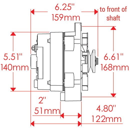 Powermaster GM 12si 100 Amp Alternator