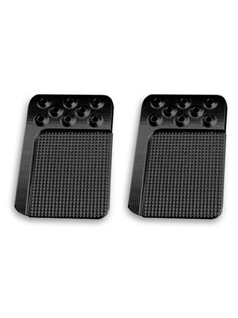 Lokar Goolsby Edge Edition Billet Aluminum Brake / Clutch Pedal Pads (Pair)