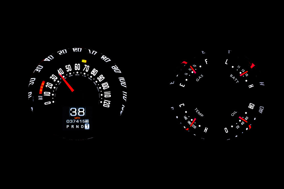 1951-52 Chevy Car Dakota Digital RTX Gauges