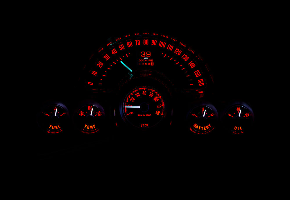 1958-62 Chevy Corvette Dakota Digital RTX Gauges