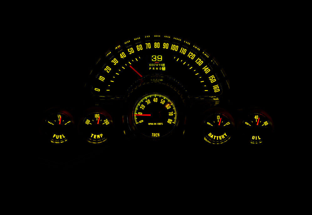 1958-62 Chevy Corvette Dakota Digital RTX Gauges