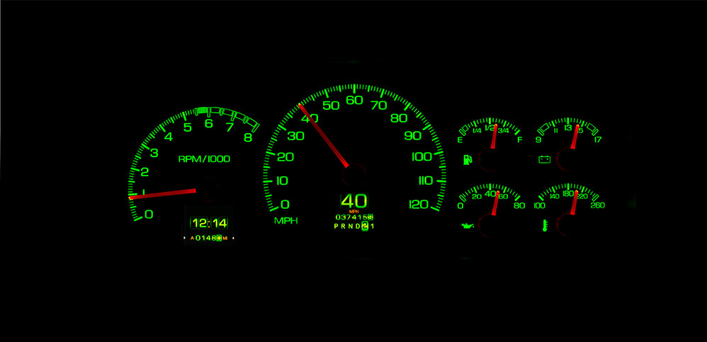 1995-98 Chevy / GMC Truck and SUV Dakota Digital RTX Gauges