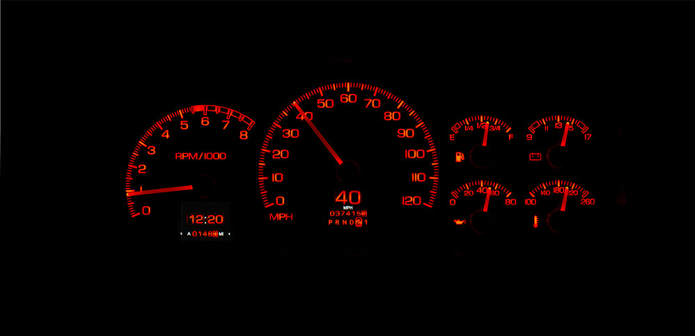 1995-98 Chevy / GMC Truck and SUV Dakota Digital RTX Gauges