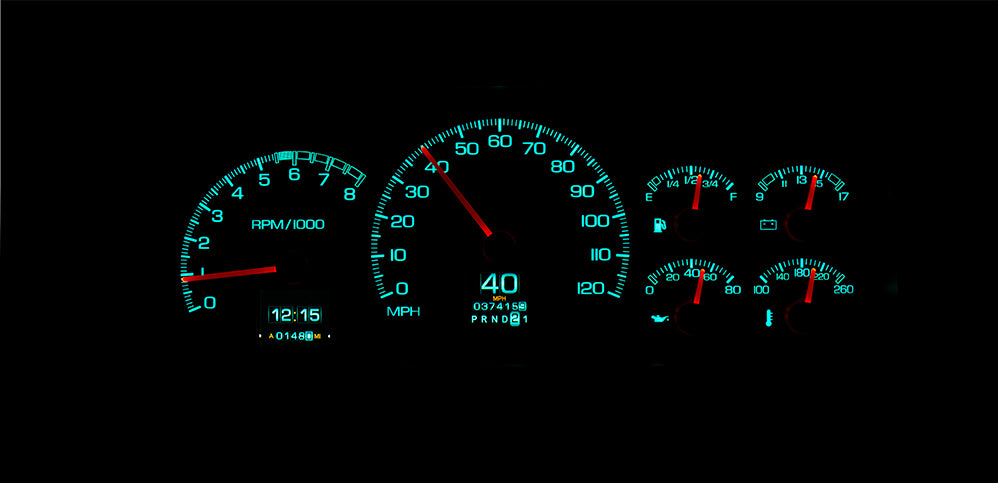 1995-98 Chevy / GMC Truck and SUV Dakota Digital RTX Gauges