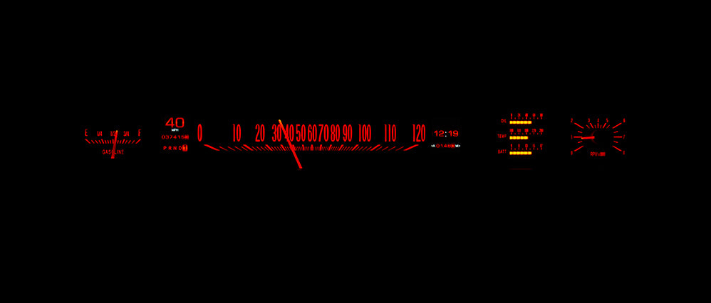 1969-70 Chevy Impala and Caprice Dakota Digital RTX Gauges