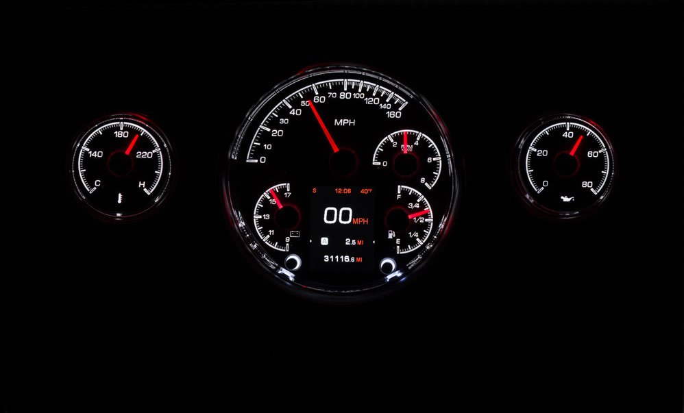 1957 Chevy Car Dakota Digital HDX Gauges