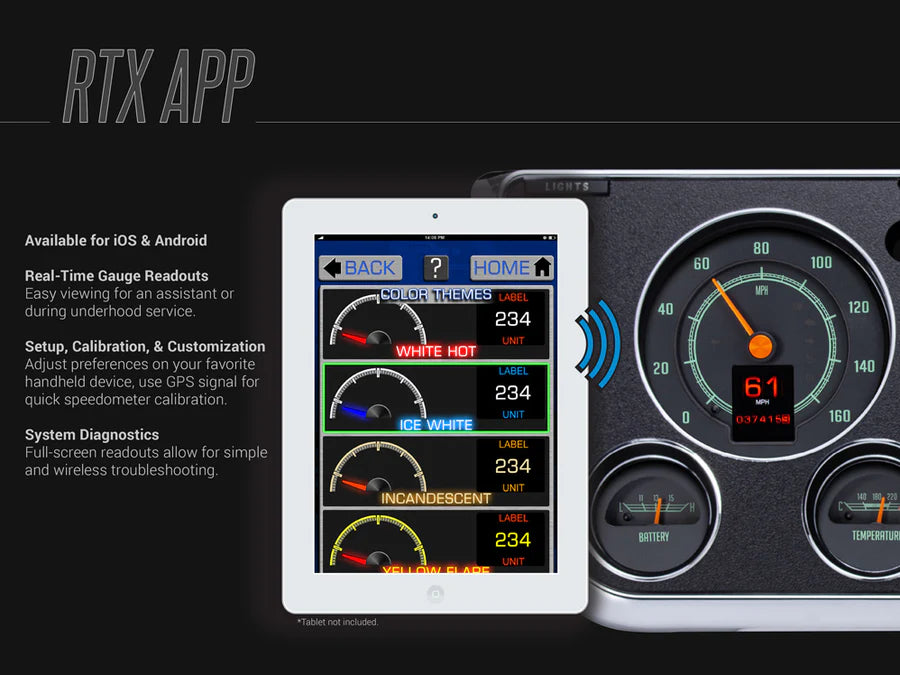 1991-97 Toyota FJ80 Dakota Digital RTX Gauges