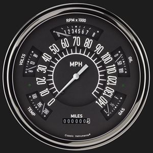 1949-50 Chevy Car Direct Fit Gauges - Classic Instruments