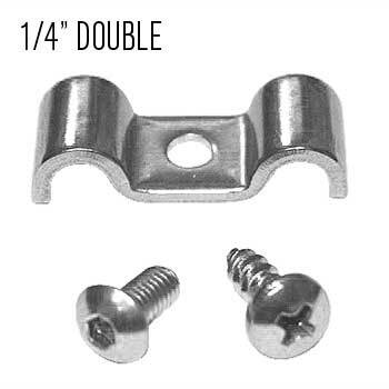 Kugel Komponents Double Clamp 1/4 Inch x 1/4 Inch Doubles - 6 Pack
