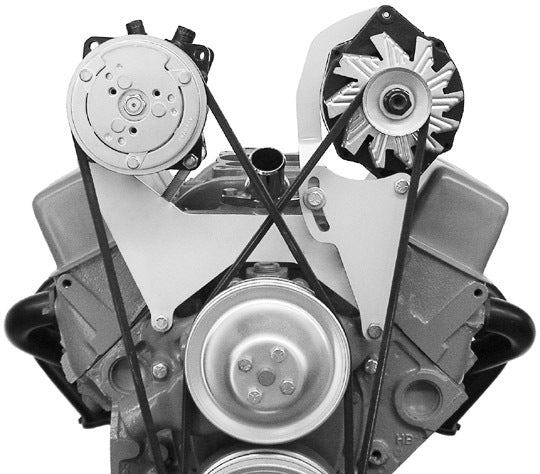 Alan Grove Components Small Block Chevy Alternator Bracket, Short Water Pump, Driver Side 200L