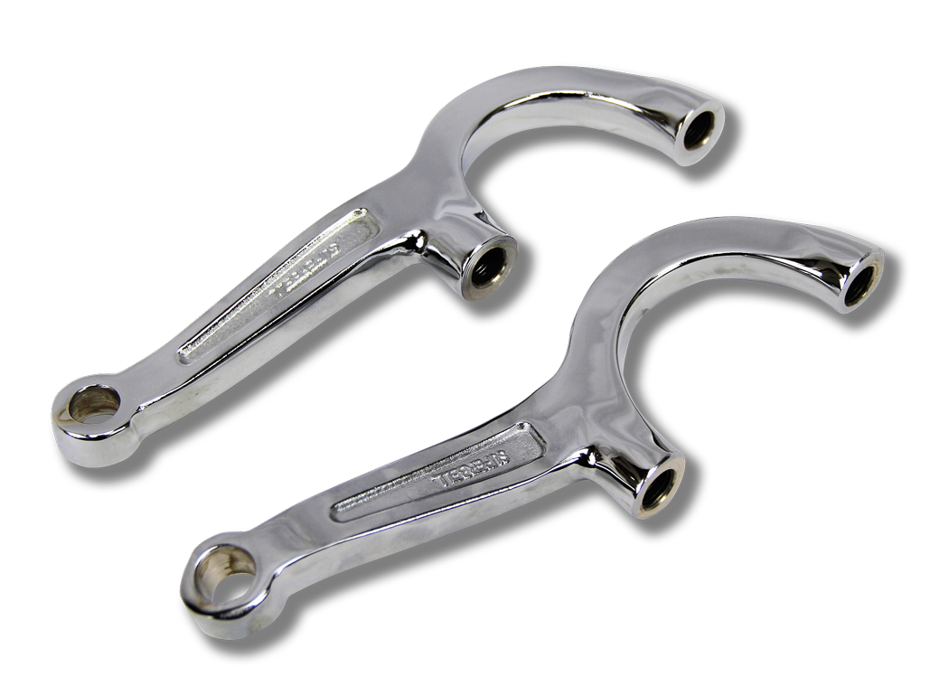 Pete and Jakes Super Bell Steering Arms Outside Drag Link Steer (Pair)