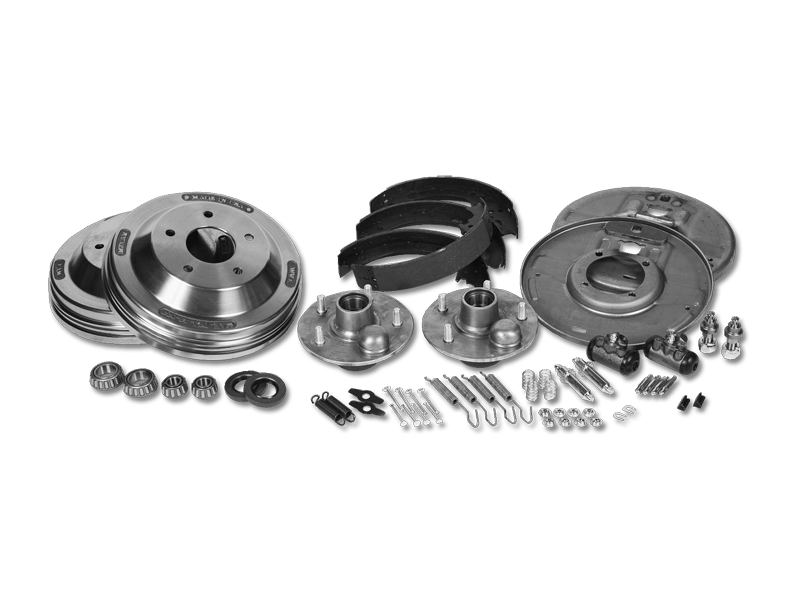 Pete and Jakes Complete 12" Lincoln Front Drum Brake Kit