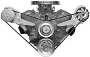 Alan Grove Components Big Block Chevy Alternator Bracket, Short Water Pump, Low Profile, Driver Side 218L