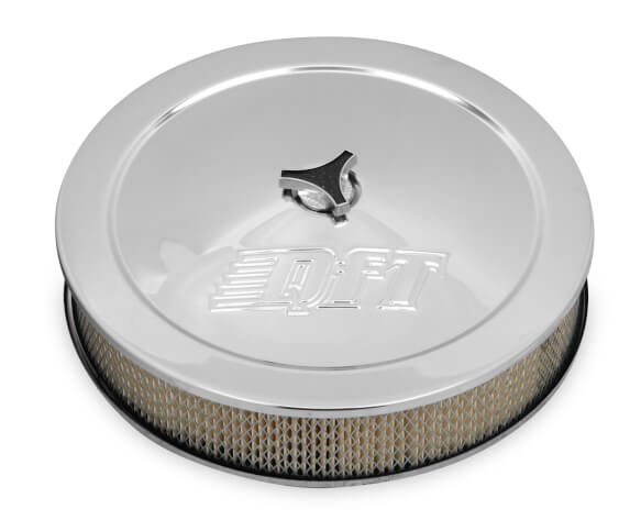 Quick Fuel 14" Air Cleaner - Chrome