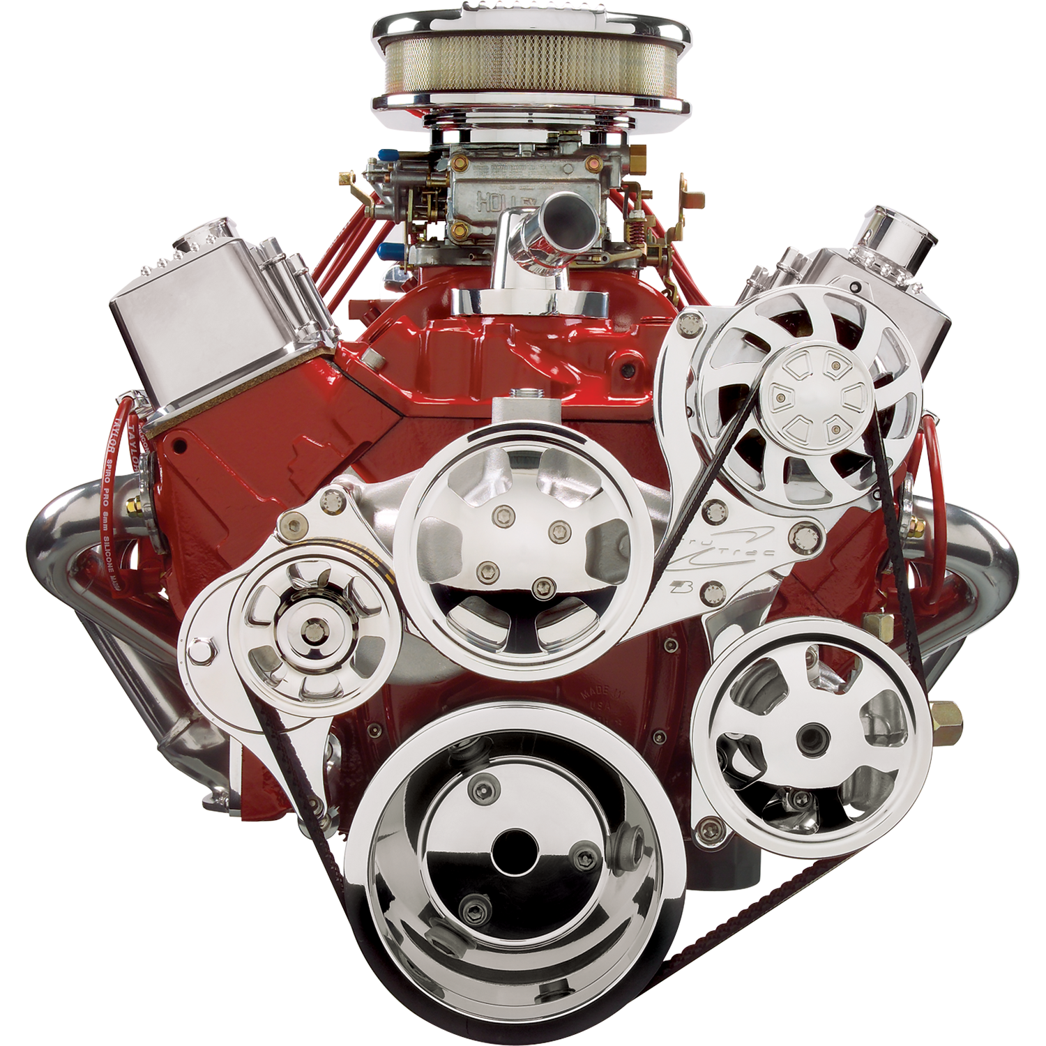 Billet Specialties Premium Polished Tru Trac Serpentine System - Small Block Chevy