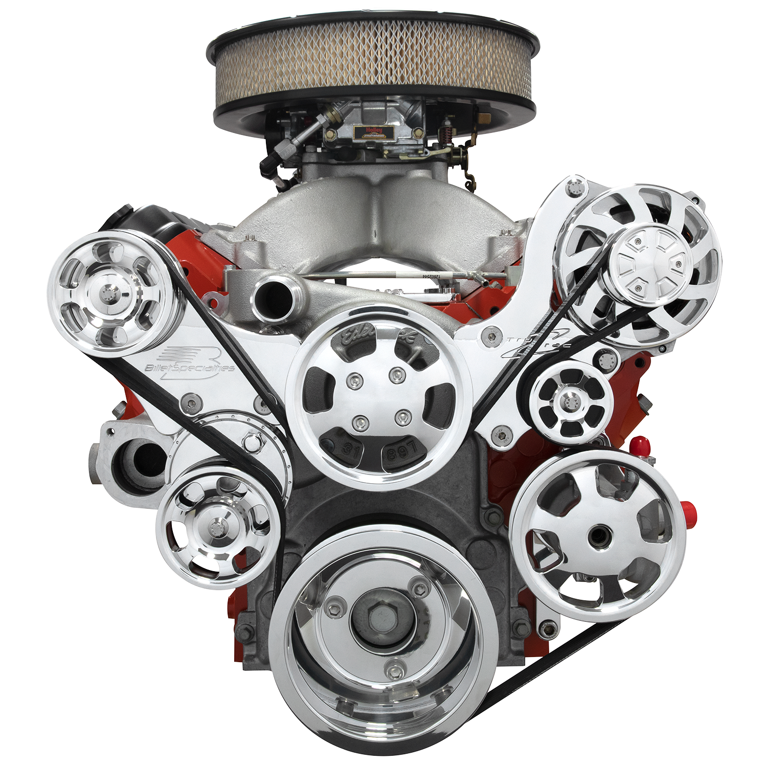 Billet Specialties Premium Tru Trac Serpentine System - LS 1 2 3 6 Top Mount