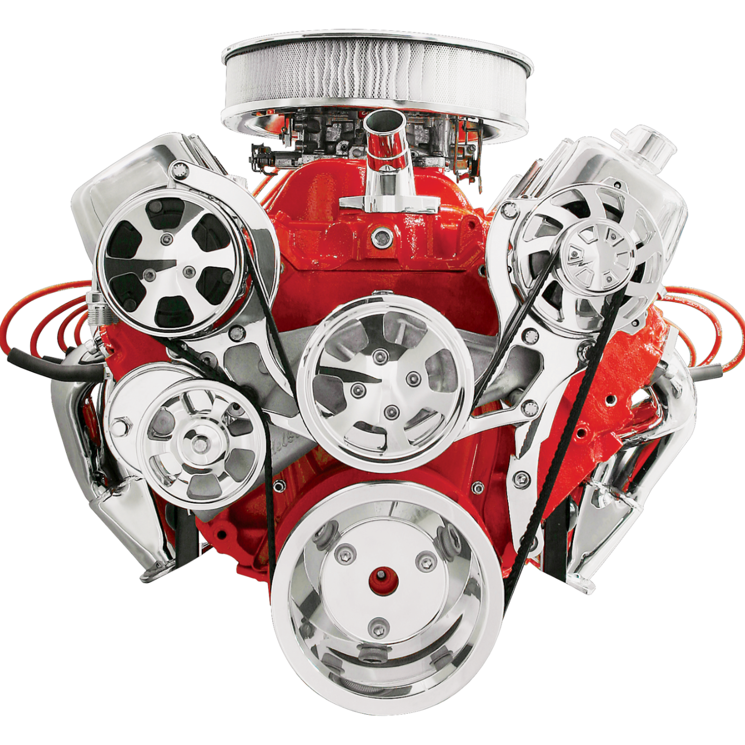 Billet Specialties Premium Polished Tru Trac Serpentine System - Big Block Chevy