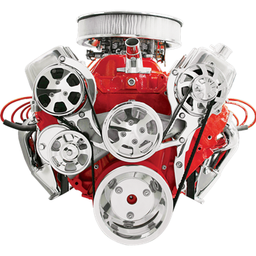 Billet Specialties Premium Polished Tru Trac Serpentine System - Big Block Chevy