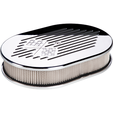 Billet Aluminum Cross Flag Air Cleaner
