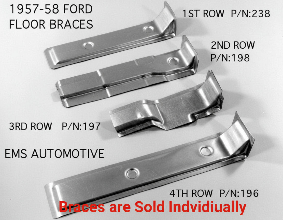 1957-58 Ford Car Floor Brace Third Row