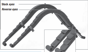 Posies 1928-31, Model A SuperSlide Rear Spring for Stock Width Model A Spring- 48.5" to 49" Perch Centers