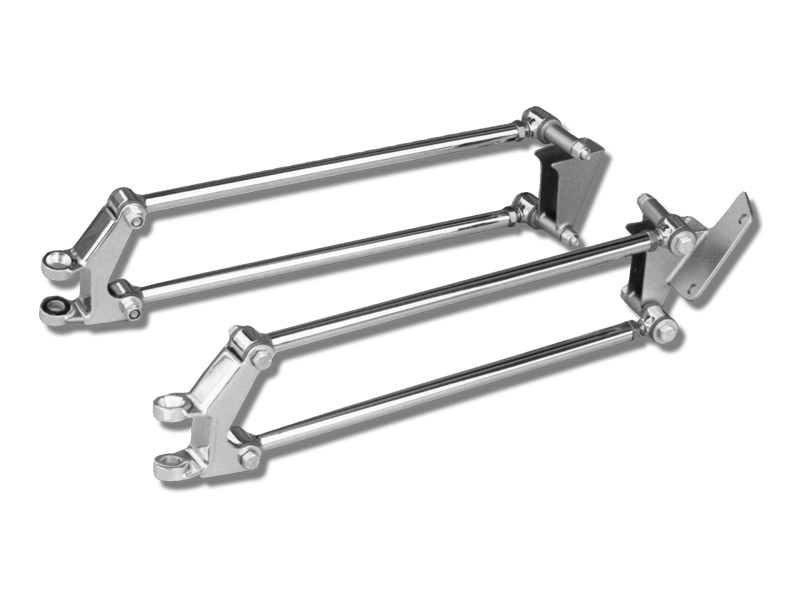 1928-31 Ford Model A Pete and Jakes Front 4-Bar For Mustang Steering