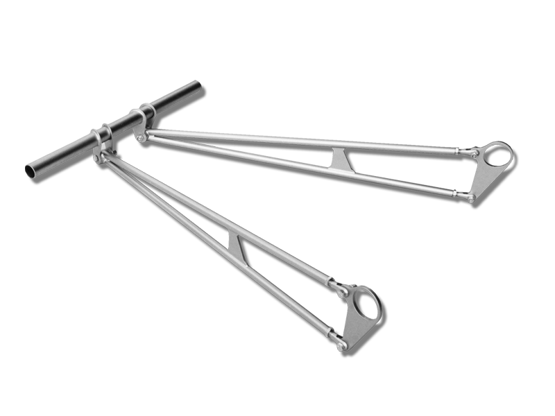 Pete and Jakes 1928-31 Ford Model A Rear Ladder Bar Kit