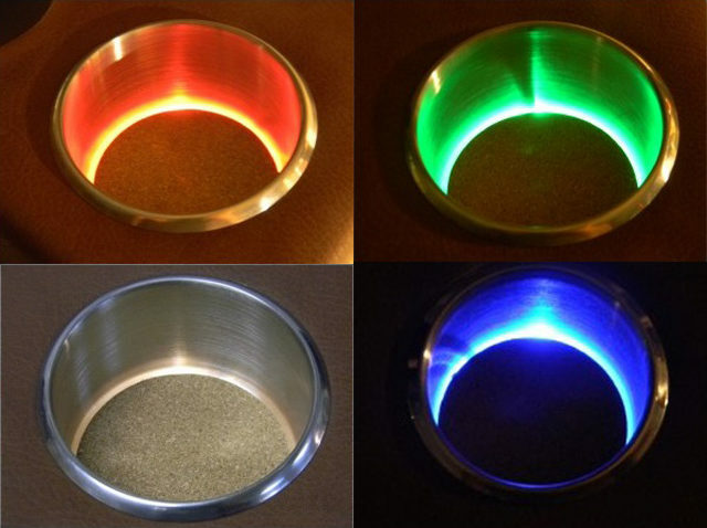 Watsons Illuminated Stainless Steel Small Cup Holders