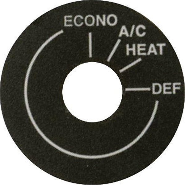 Vintage Air Rotary Control Panel Mode Decals