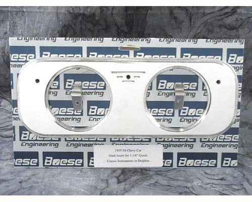 Boese Engineering 1937-1938 Chevy Car Billet Aluminum Dash Insert for 3 3/8" Quads