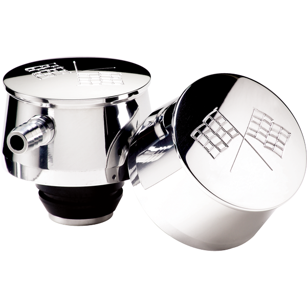 Billet Specialties Round Breathers with and without PCV Valve for 1-1/4" Valve Cover Holes