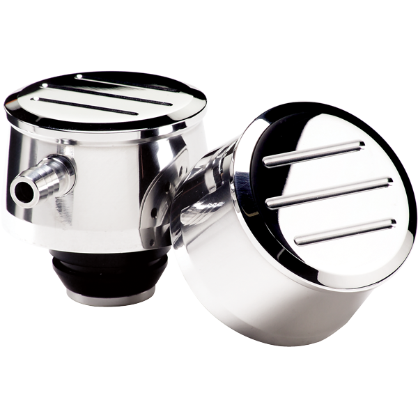Billet Specialties Round Breathers with and without PCV Valve for 1-1/4" Valve Cover Holes