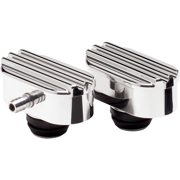 Billet Specialties Oval Breathers with and without PCV Valve