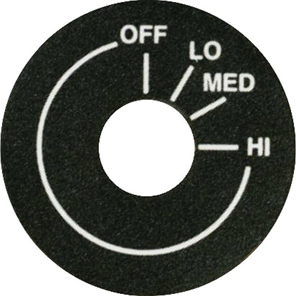 Vintage Air Rotary Control Panel Mode Decals