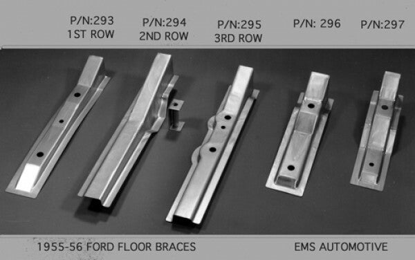 1955-56 Ford 2 and 4 Door Sedan, Wagon & Sedan Delivery Floor Braces (Fourth Row)