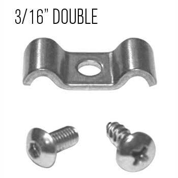 Kugel Komponents Double Clamp 3/16 Inch Double - 6 Pack