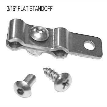 Kugel Komponents Flat Standoff 3/16 Inch x 3/16 Inch - 4 Pack