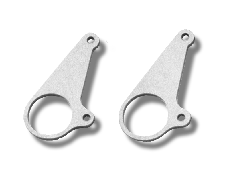 Pete and Jakes Rear End Ladder Bar Plates -1937-48 Ford Housing (pair)