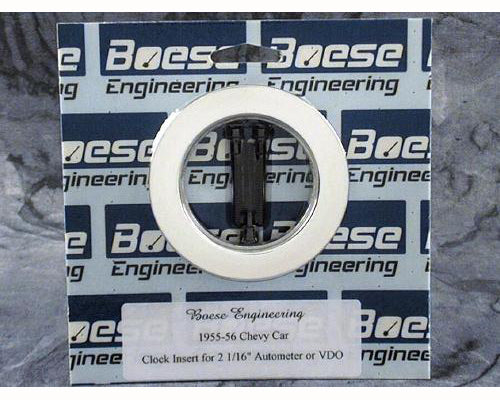 Boese Engineering 1955-1956 Chevy Car Billet Aluminum Clock Insert