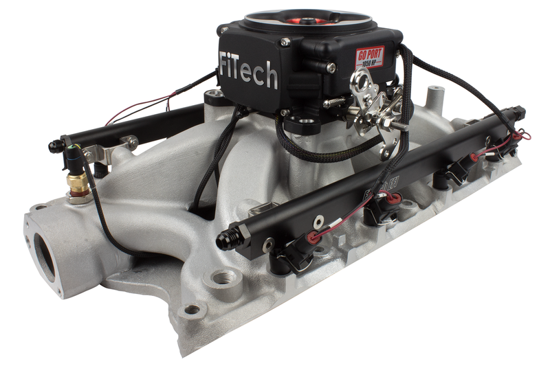 FiTech Go Port Small Black Chevy 200-550 HP System- Black (Gen 1 Intake)
