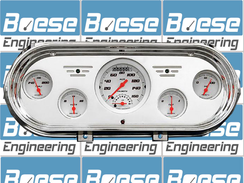 Boese Engineering 1962-1965 Chevy Nova Billet Aluminum Gauge Panel with Classic Instruments Gauges