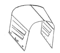 Rootlieb Ford 1928-29 Model A 4 Pc Hoods – 1928-29 Plain Tops/2 Scoop Sides  w/32 Center Hinge