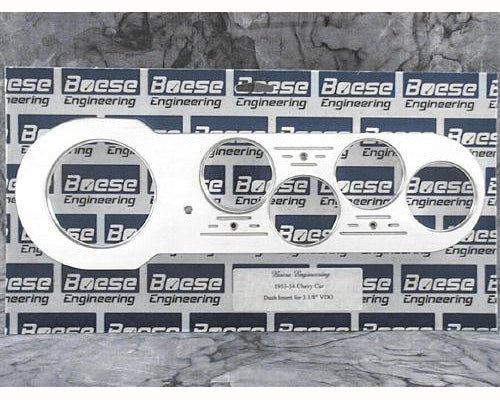 Boese Engineering 1953-1954 Chevy Car Billet Aluminum 5 Gauge Dash Insert