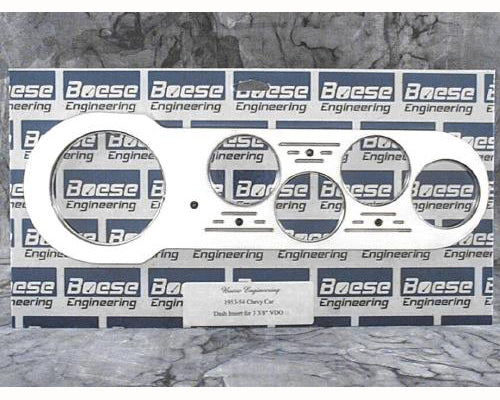 Boese Engineering 1953-1954 Chevy Car Billet Aluminum 5 Gauge Dash Insert