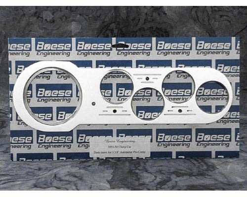 Boese Engineering 1953-1954 Chevy Car Billet Aluminum 5 Gauge Dash Insert