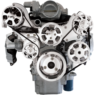 Billet Specialties Tru Trac Serpentine System - LS (Top Mount)