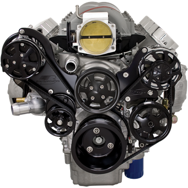 Billet Specialties Tru Trac Serpentine System - LS (Top Mount)