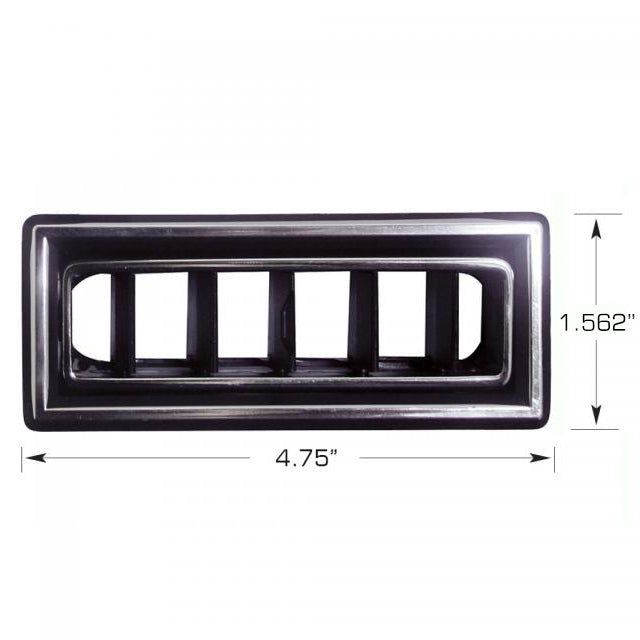 Vintage Air Louvers for 2.5" Hose (4.75" x 1.562")